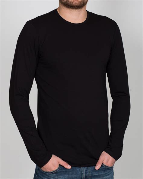 Girav London Long Sleeve Extra Tall T Shirt Black Long Sleeve Tshirt Men Tall Men Clothing