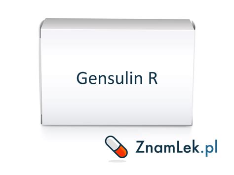 1 Gensulin R Opinie Cena Zamienniki Ulotka Skład • Znamlekpl