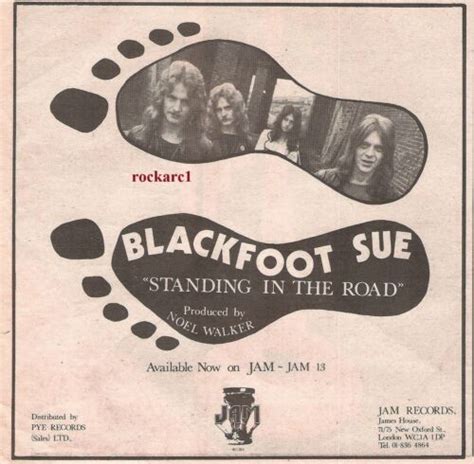 Blackfoot Sue Standing In The Road 1972 Uk Press Advert 7x7 Inches Ebay