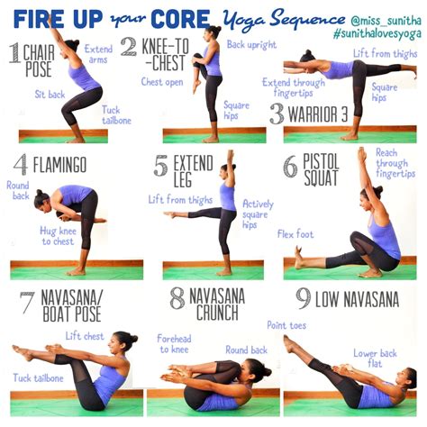 Core Yoga Sequence Fire Up Your Core Connect With Your Inner Strength Yogasequences Tr Nh