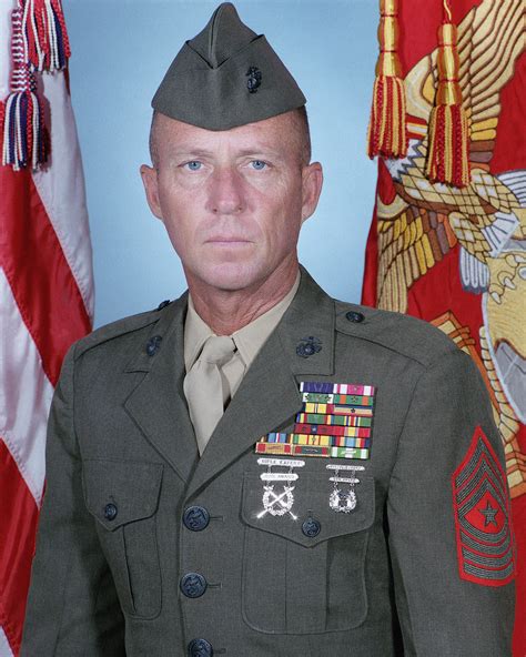 Portrait Us Marine Corps Usmc Sergeant Major Sgm Mc Sommers