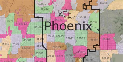 Phx Area Zip Code Map Map