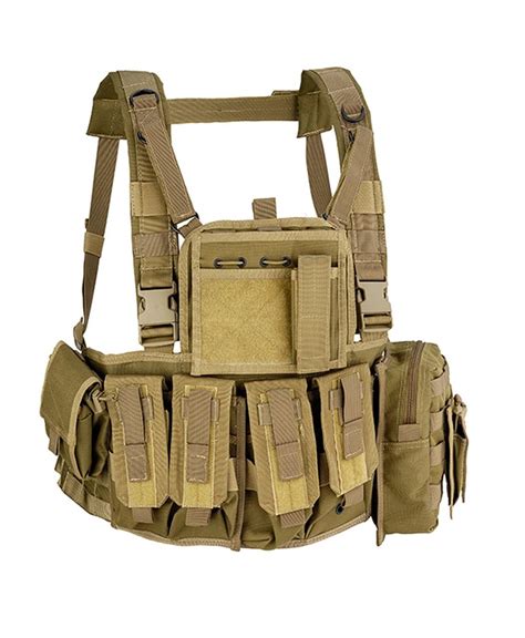 Molle Recon Chest Rig Armour Armor Vest Coyote Tan Military
