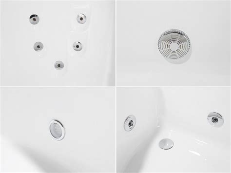 Luxus Whirlpool Badewanne Große Eckwanne Mit Massage Led Doppel Wanne Günstig Ebay