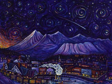 International Dark Sky City Painting By Steve Lawton