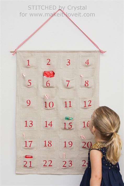 sew a simple advent calendar for christmas make it and love it