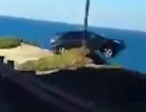 Car Drives Off California Cliff Then Disappears
