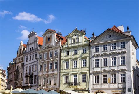 Historical Buildings In Old Town In Prague Czech Republic Stock Photo