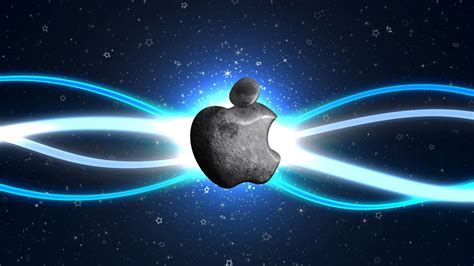 Apple In Space Background Technology Hd Macbook Wallpapers Hd