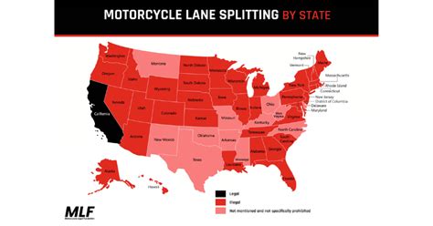 Motorbike Lane Splitting State By State Legal Guidelines In 2023 Car