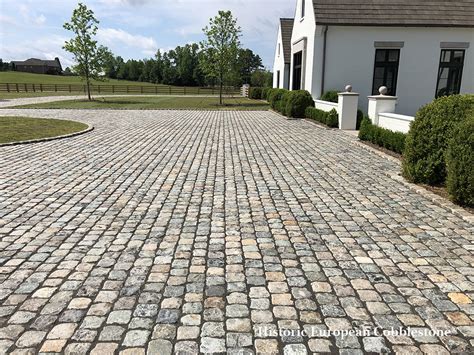 Granite Cobblestone Driveway Makes A Stately Impression Antique