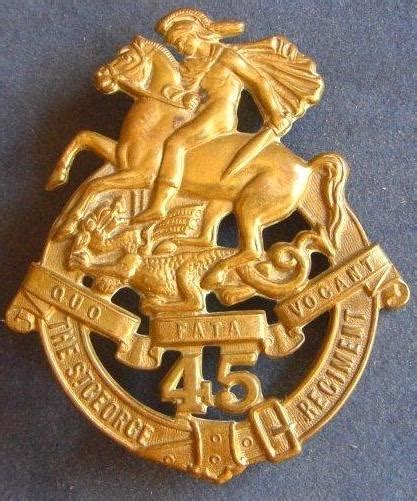 45th Battalion The St George Regiment Brass Hat Badge 1930 To