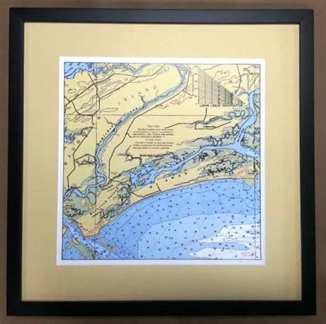 Framed Map – Columbia Frame Shop