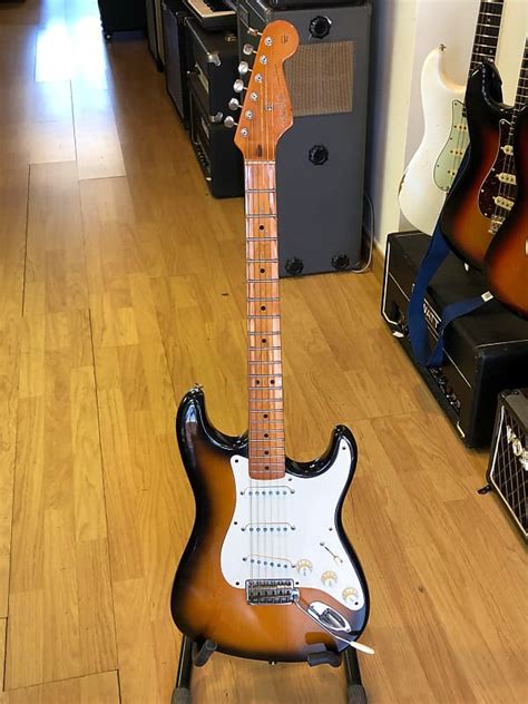 Fender Stratocaster Reissue Vintage 57 90s 2 Tone Sunburst Reverb