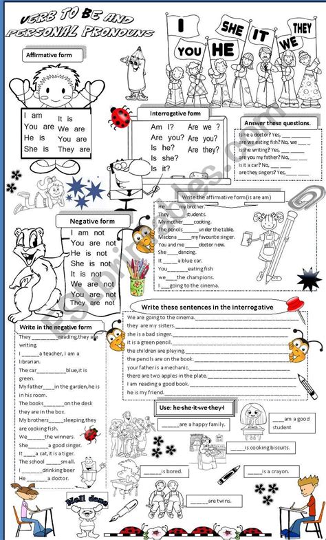 To Be And Personal Pronouns Esl Worksheet By Angelamoreyra