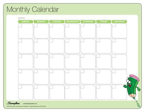 6 Best Images Of Printable Monthly School Calendar Cute Printable