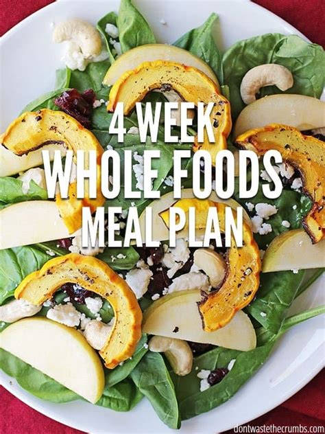 Whole Foods Meal Plan 4 Week Meal Plan For January