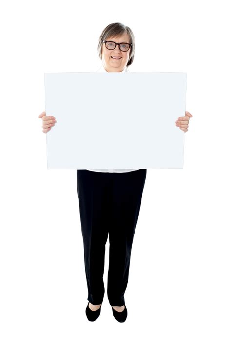 Old Women Holding Banner Free Png Image Png Play
