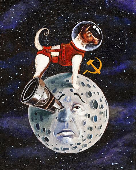 Nickstevens Graphics On Twitter Soviet Space Dogs Space Art Space Dog