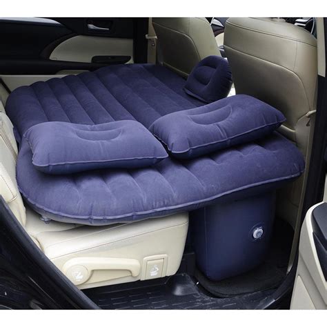 Inflatable Mattress Car Air Bed Backseat Cushion Travel Camping With Pillow Pump Ebay