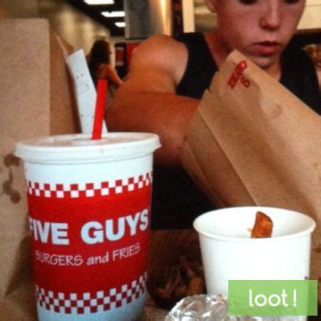 Have A Friend Take A Picture Of You Enjoying A Five Guys Burger The St Picture With People