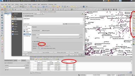 Qgis Data Defined Labeling With Postgis Layer Geographic