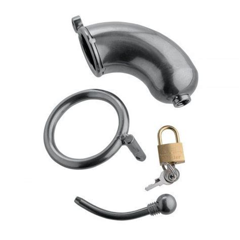 Armor Chastity Penis Cage With Removable Urethral Insert Cbt Bondage