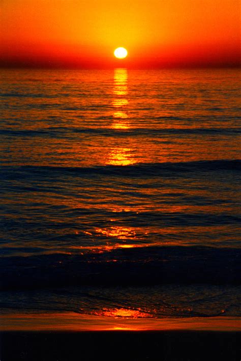 Sunset Over The Ocean Seascape In San Diego California Image Free