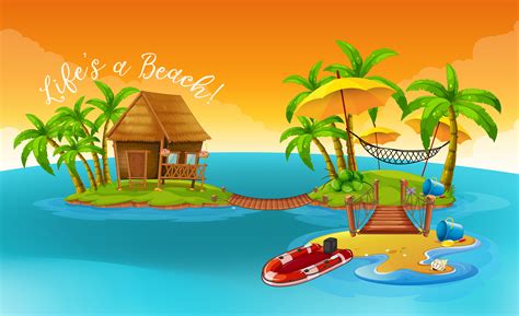 Summer Holiday With Cottage On The Tropical Island 414571