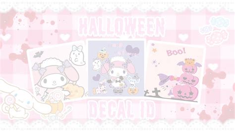50 Sanrio Halloween Decal Id For Roblox ♡ Youtube
