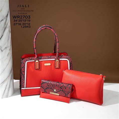 3 N 1 Snake Print Shoulder Handbag Red Buybae Online Store