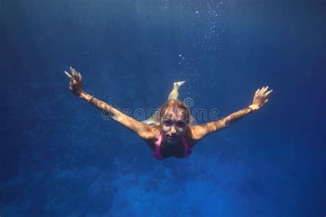 Diving Girl Stock Photo Image Of Attractive Skin Outdoors 34323688