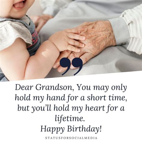 79 Unique Birthday Wishes For Grandson Sfsm