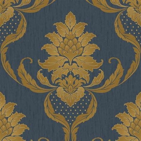 Free Download Blue And Gold Damask Wallpaper Blue And Gold 900x702