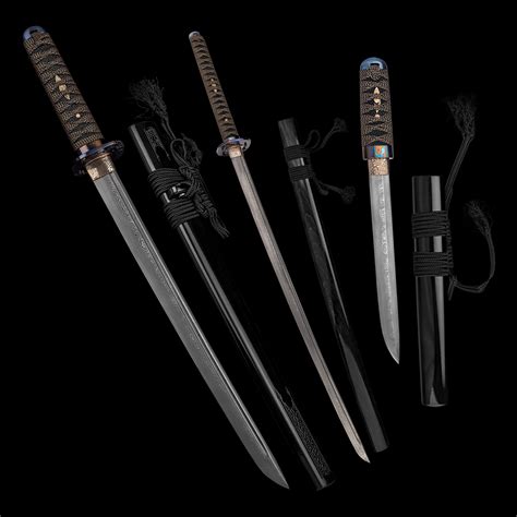 Set Of Samurai Swords Bushido Free Worldwide Shipping