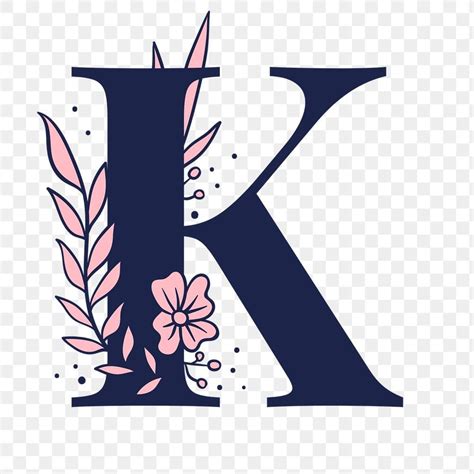 letter k script png floral alphabet free image by tvzsu lettering alphabet