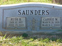 Ruth Hazel Saunders 1927 2003 Find A Grave Memorial