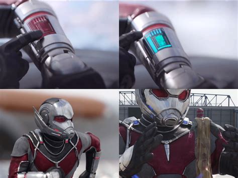 In Captain America Civil War Ant Mans Suit Glows Blue When He Grows