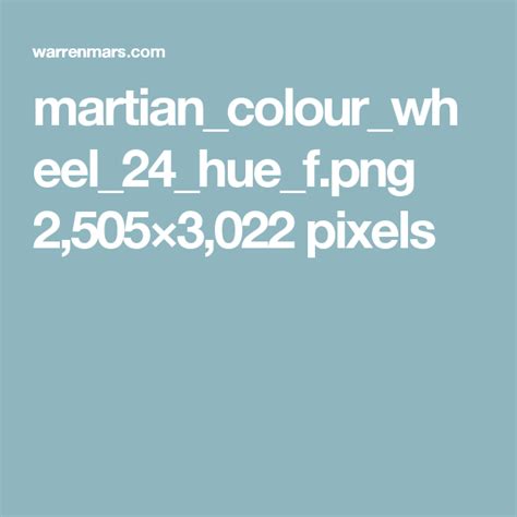 Web Colors The Martian Color Wheel Saturated Color Art Tips Color