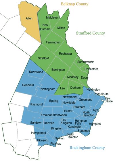 Map Of New Hampshire Towns Maping Resources