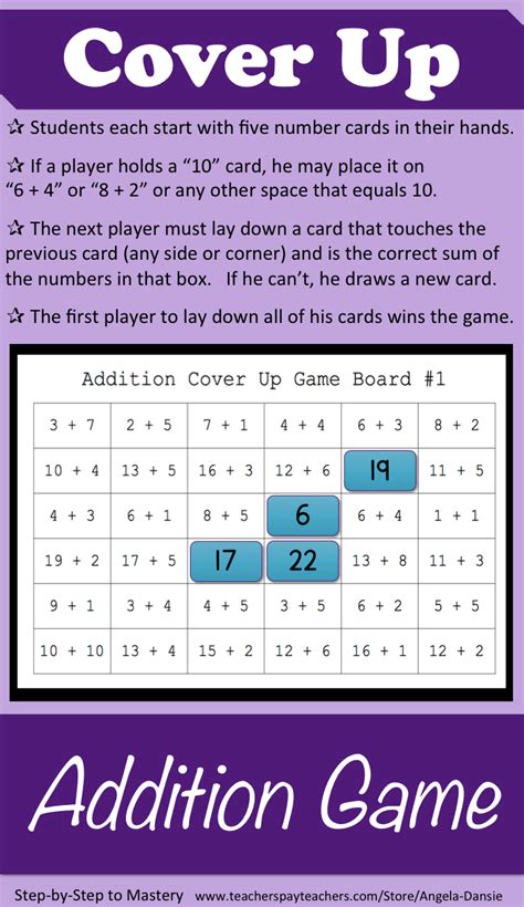 Free Addition Math Game For First And Second Graders For Addition And