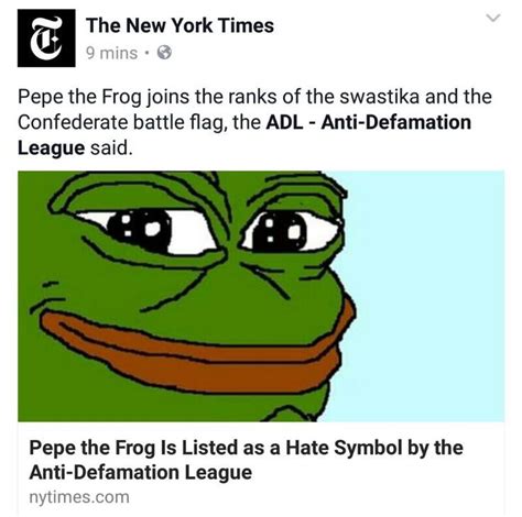 Pepe Is A Hate Symbol Now