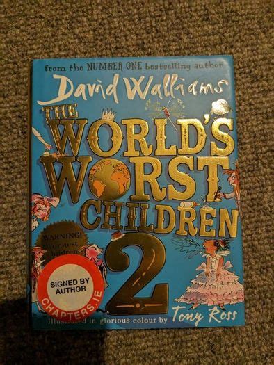 David Walliams Worlds Worst Children 2 Signed By Author For Sale In