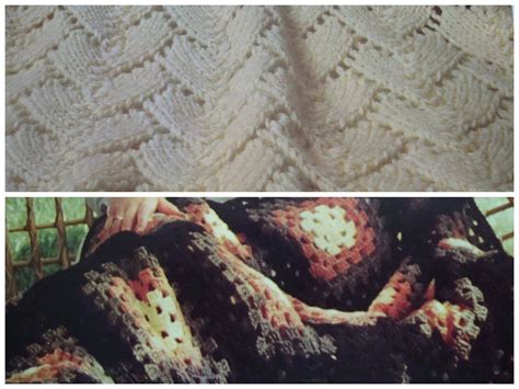 Vintage Bernat Afghans To Knit And Crochet Pattern Book 160 Etsy Canada