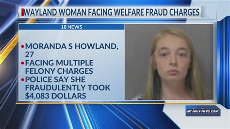 Wayland Woman Arrested On Charges Involving Welfare Fraud Wetm