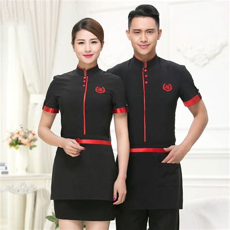 New Design High Quality Chinese Waiter Uniforms Hotel Waiter Clothes