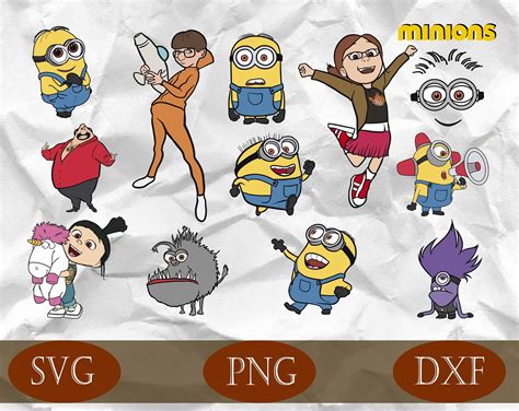 Minions Svg Minions Clip Art Despicable Me Svg Minions Cut Etsy