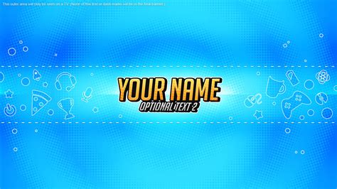 Youtube Channel Banner Template Gamer Woodpunchs