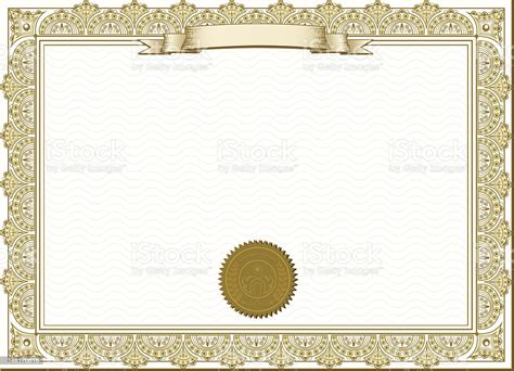 Personnalisez tous les textes du dipl�me ! Gold Detailed Certificate Stock Illustration - Download ...