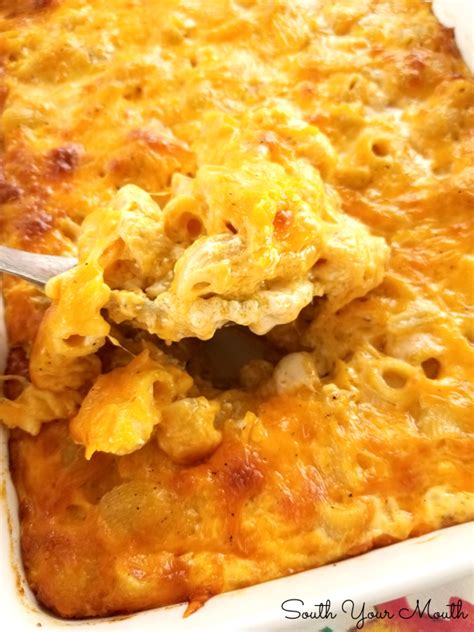 Transfer half of the mac and cheese to a baking dish, sprinkle with more shredded cheese. How to make baked mac n cheese soul food style ...